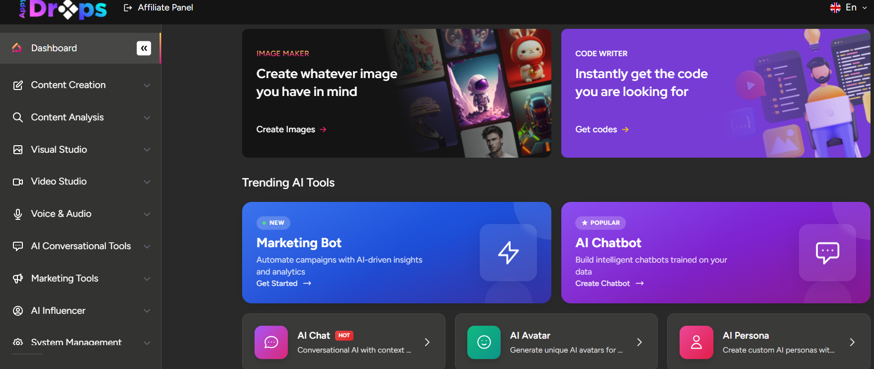 AI platform image powered by Appy Drops